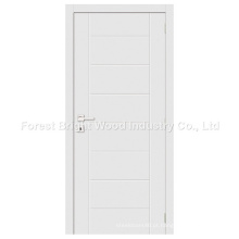 Porta de painel nivelada de madeira branca moderna da venda quente